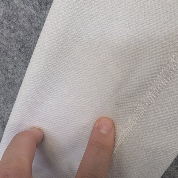 Lululemon men's long sleeve shirt pullover thumbholes white zipper pocket Large - Picture 11 of 12